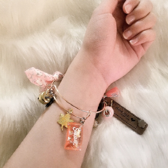 TEESAN MAKE A STATEMENT Japanese Handmade Rose Gold Sweet Candy Bangle - Picture 5 of 5